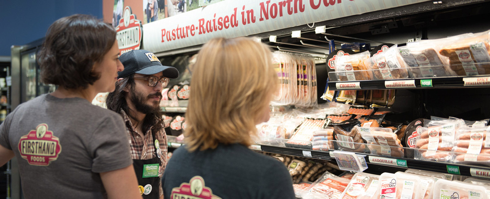 Firsthand Foods, a food hub, sells pasture-raised local meats to grocery stores.